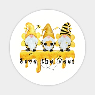 Save The Bees Gnomes Magnet